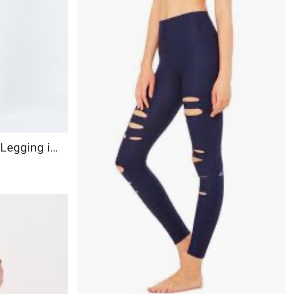 ALO Yoga Warrior Legging in Navy